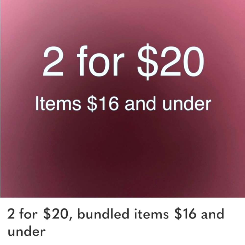 Sale 2/$20